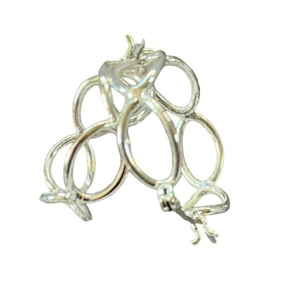 Elegant Mixed Style Earring Set Featuring Pearl Dangles Twisted Hoops Metallic - Picture 6 of 7